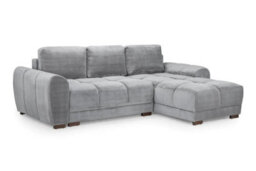 Darnall Azzuro Grey Universal Corner Sofa Bed In Grey, Mocha And Cream Colours - thumbnail 4