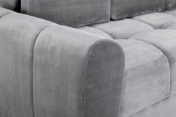Darnall Azzuro Grey Universal Corner Sofa Bed In Grey, Mocha And Cream Colours - thumbnail 9