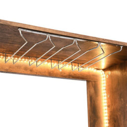 Furniture in Fashion Fiesta Wooden Bar Table Unit In Rustic Oak With Led Lights - thumbnail 9