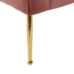 Beliani Chaise Longue Nantilly Velvet Pink - thumbnail 8