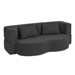 Sobuy Sofa Bed With Removable Cover 69.7X42.1X12.6 Inch Load Capacity 227 Kg Fst101-Sch - Black - thumbnail 2