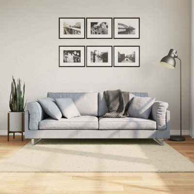 Walplus Rug Huarte Short Pile Soft And Washable Cream 160X160 Cm - image 1
