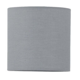 First Choice Lighting Chrome Stick Table Lamp With Grey Cotton Shade - thumbnail 3
