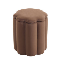 Nordlys Brown Velvet Living Room Pouf With Storage Countryside Style Living Room - thumbnail 1