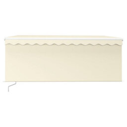 Berkfield Manual Retractable Awning With Blind 3.5X2.5M Cream - thumbnail 3