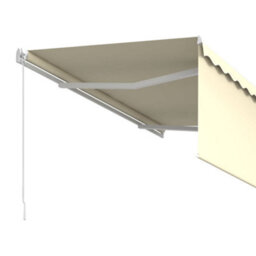 Berkfield Manual Retractable Awning With Blind 3.5X2.5M Cream - thumbnail 5
