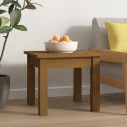 Berkfield Stylish Coffee Table Honey Brown 35X35X30 Cm Solid Wood Pine - thumbnail 2