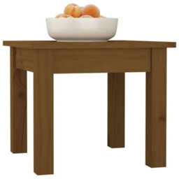 Berkfield Stylish Coffee Table Honey Brown 35X35X30 Cm Solid Wood Pine - thumbnail 6