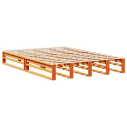 Berkfield Bookcase Bed Without Mattress Wax Brown 160X200 Cm Solid Wood - thumbnail 5