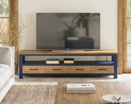 Baumhaus Splash Of Blue - Super Sized Widescreen Television Cabinet - thumbnail 1