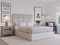 Snuggle Beds Hayden Ottoman Bed Frame - Ivory - King - thumbnail 2