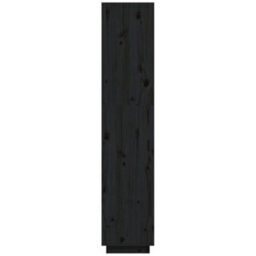 Berkfield Book Cabinet/room Divider Black 40X35X167 Cm Solid Wood Pine - thumbnail 6