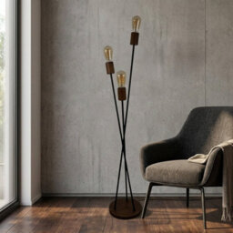 Garden Greatness Triple Industrial Cross-Over Floor Lamp - thumbnail 2
