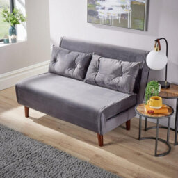 Home Source Morella Grey 2-Seater Double Sofa Bed - thumbnail 4