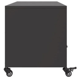 Berkfield Tv Cabinet Black 100.5X39X43.5 Cm Steel - thumbnail 7