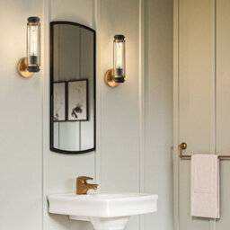 Luminosa Lighting Elstead Masthead 1 Light Outdoor Wall Light Heritage Brass & Black Ip44 - thumbnail 3