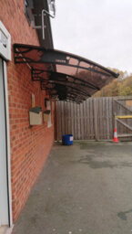 Canofix UK Canofix Door Canopy Pc 4000 Width X 1500 Projection (Black Bracket - Bronze Sheet) - thumbnail 2