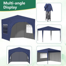 Birchtree Waterproof 3M X 3M Heavy Duty Pop Up Gazebo Marquee Garden Awning Party Tent Canopy Steel Frame - thumbnail 7