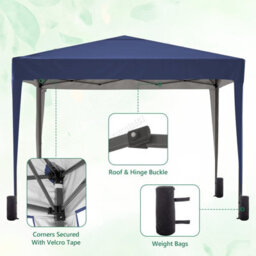 Birchtree Waterproof 3M X 3M Heavy Duty Pop Up Gazebo Marquee Garden Awning Party Tent Canopy Steel Frame - thumbnail 6