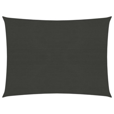 Berkfield Sunshade Sail 160 G/m2 Anthracite 2X2.5 M Hdpe - image 1