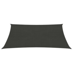 Berkfield Sunshade Sail 160 G/m2 Anthracite 2X2.5 M Hdpe - thumbnail 2