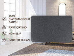 Fino Stone Stone Bath Mat Diatomaceous Earth Shower Mat Non-Slip Super Absorbent Diatomite Stone Mats For Bathroom Floor Quick-Drying