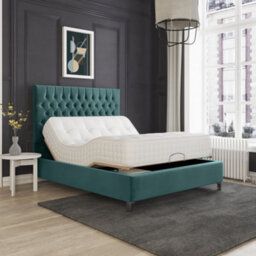 Harper Electric Adjustable Bed Frame Tufted Headboard 3Ft - thumbnail 1