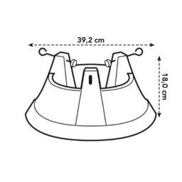 Elho Nordman 39Cm Anthracite Christmas Tree Stand For Real Trees Up To 3M - thumbnail 4