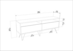 Decorotika Flay Modern Tv Stand Tv Unit For Tvs Up To 65 Inch White&beige - thumbnail 9