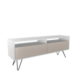 Decorotika Flay Modern Tv Stand Tv Unit For Tvs Up To 65 Inch White&beige - thumbnail 7