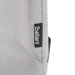 Beliani Set Of 2 Dining Chairs Esbon Fabric Light Grey - thumbnail 7