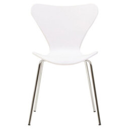 Orsina Laila Dining Chair With White Seat And Silver Chrome Legs - thumbnail 6