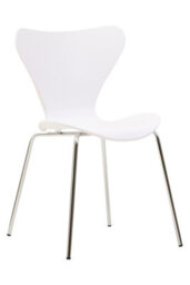 Orsina Laila Dining Chair With White Seat And Silver Chrome Legs - thumbnail 4