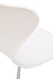 Orsina Laila Dining Chair With White Seat And Silver Chrome Legs - thumbnail 5