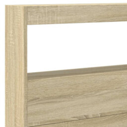 Berkfield Headboard Cabinet With Led Sonoma Oak 220X17X102 Cm - thumbnail 9
