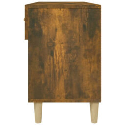 Berkfield Shoe Cabinet Smoked Oak 102X35X55 Cm Engineered Wood - thumbnail 8