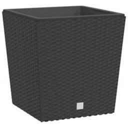 Berkfield Planter With Removable Inner Brown 21 / 32 L Pp Rattan - thumbnail 2