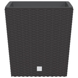 Berkfield Planter With Removable Inner Brown 21 / 32 L Pp Rattan - thumbnail 4