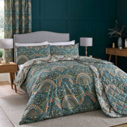 Dreams & Drapes Palais Rich Jacobean Damask Print Duvet Cover Set - thumbnail 4