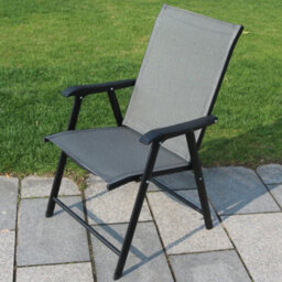 Set Of 2 Folding Garden Patio Chairs Outdoor Lounge Armchair Dining Chair - thumbnail 4