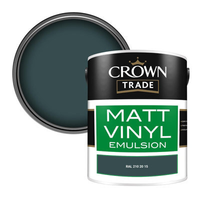 Crown Trade Vinyl Matt Walls & Ceilings Emulsion Paint Ral 210 20 15 (210 20 15) 5L - image 1