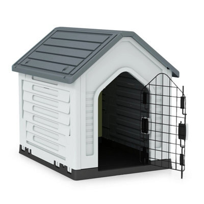 Puppy Cage Kennel Plastic Dog House With Metal Lockable Door - image 1