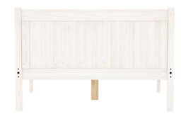 Save On Goods UK 4Ft6 Double White Washed Painted Wood Bed Frame.wooden Shaker Style,low Footend Bedstead - thumbnail 2