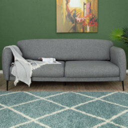 The Rugs Moroccan Shaggy Rugs And Runners Soft Fluffy Diamond Design High Pile Duck Egg Blue And Ivory Living Room Kitchen Hallway 550 - thumbnail 8