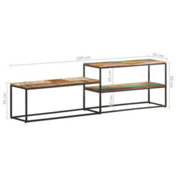 Berkfield Tv Cabinet 180X30X50 Cm Solid Reclaimed Wood - thumbnail 9