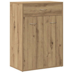 Berkfield Durable Shoe Cabinet Artisan Oak 60X35X84 Cm Engineered Wood