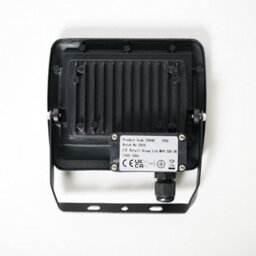 Valuelights Led 30W Ip65 Black Outdoor Garden Flood Wall Light In Cool White - thumbnail 3