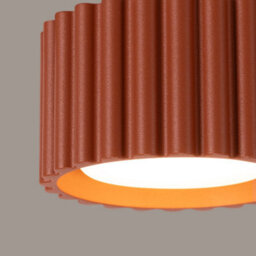 Sollux Lighting Aura Aluminum Red Ochre 1 Lights Minimalist Ceiling Light - thumbnail 4