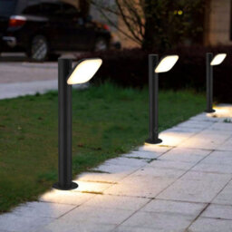 Long Life Lamps Company Adjustable 12W Led Bollard Outdoor Garden Light Stainless Steel Black Finish Warm White Zlc355Bww - thumbnail 6