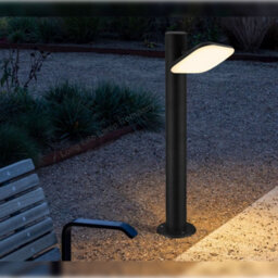 Long Life Lamps Company Adjustable 12W Led Bollard Outdoor Garden Light Stainless Steel Black Finish Warm White Zlc355Bww - thumbnail 7